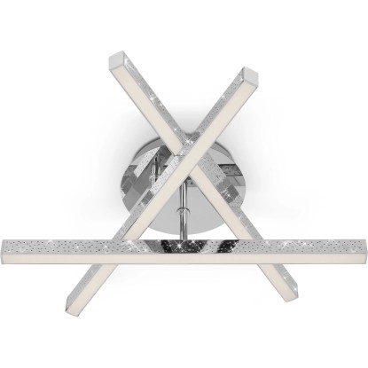 Brilo Rey LED mennyezeti lámpa 3-as 38 cm x 34,8 cm 6 W 3000 K króm