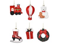 Felakasztható karácsonyi figurák 6-féle változatban Felakasztható karácsonyi figurák 6-féle változatban