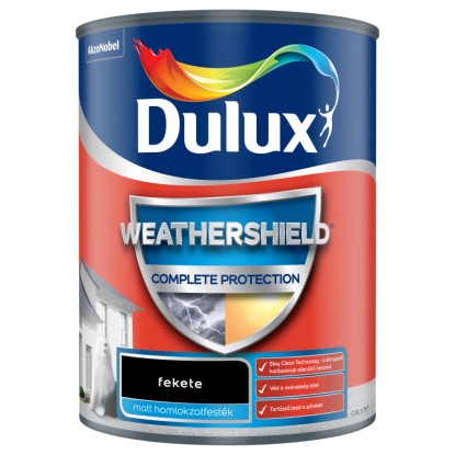 Dulux Weathershield Complete Protection homlokzatfesték fekete 0,9 l