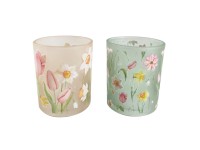 Boltze mécsestartó Tulip kicsi 8,3 cm x 7 cm x 7 cm többszínű