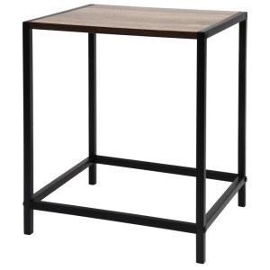 Modern fém és MDF asztal, 32,5x28x37,5 cm, ideális lakóterekbe.