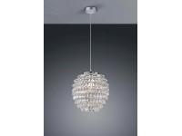 Trio Petty függőlámpa 160 króm - áttetsző