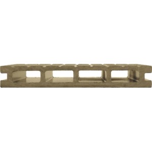 WPC padlólap bézs 14,5 cm x 2,1 cm x 300 cm