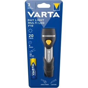 Varta Day Light Multi LED F10 zseblámpa elemmel, ütésálló és zsinórral.