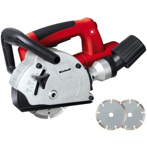 Einhell TC-MA 1300 falhoronymaró gyémánt vágótárcsákkal a pontos vágásokhoz falazatban.