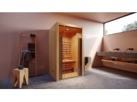 Weka Hamina 1 infraszauna 109,5 cm x 103,5 cm üvegfronttal natúr