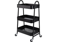 Konyhakocsi 44 cm x 30,9 cm x 78,3 cm fekete Konyhakocsi 44 cm x 30,9 cm x 78,3 cm fekete