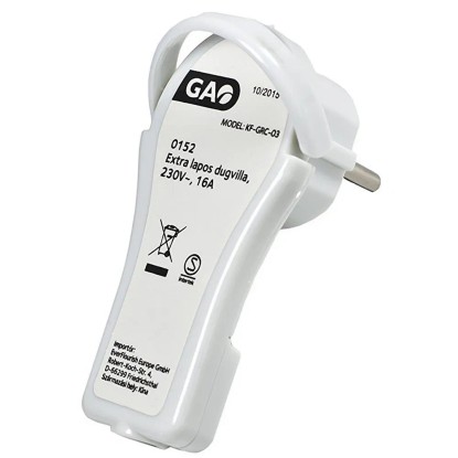 Földelt lengő dugó extra lapos kihúzó füllel fehér