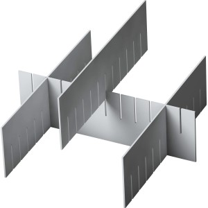 Fehér Eurobox rendszer elválasztó (36x16 cm) tárolódobozokhoz.