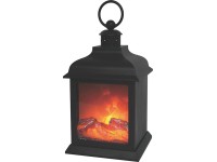 LED dekorkandalló fekete 15 cm x 15 cm x 26,5 cm