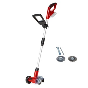 Einhell Power X-Change GC-CC 18 Li Solo akkus fugatisztító kefékkel és tartozékokkal.