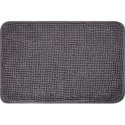 baliv fürdőszobaszőnyeg 40 cm x 60 cm poliészter sötétszürke