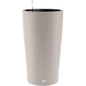 Lechuza Cilindro Color virágtartó, Ø 32 cm, homokbarna, öntözőrendszerrel.