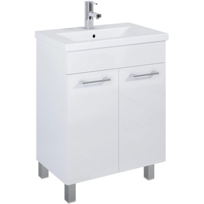 Cheese mosdó alatti szekrény 60 cm fehér lábakkal