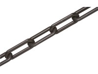 LUX műanyag lánc fekete 10 mm  - méteráru