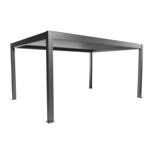 Biohort Pergola, 5x3,5 m, kvarc szürke-metál, lamellás terasztető.