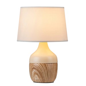 Rábalux Yvette éjjeli lámpa 29 cm bézs - fehér