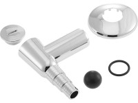 Szifon mosó- és mosogatógépekhez 20 mm - 24 mm krómszínű