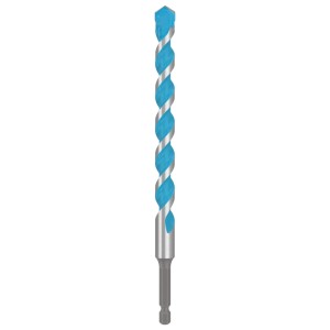 Bosch Expert Hex-9 Multi Construction univerzális fúró, 14 mm átmérő, kék-ezüst spirállal.