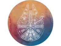 Komar nemszőtt fotótapéta Dot Star Wars Millennium Falcon öntapadó átmérő 125 cm