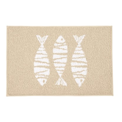 Kleine Wolke kilépőszőnyeg Fish 50 cm x 60 cm homokbézs