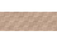 3D-s fali csempe Canvas 20 cm x 60 cm közép barna