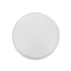 Fehér, kerek LED mennyezeti lámpa. Egyszerű design belső terekhez.