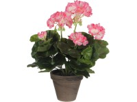 Mica Decorations rózsaszín-fehér gólyaorr magasság 34 cm átmérő 20 cm