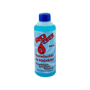 Rozsdaoldó és átalakító flakon, kék folyadék, 500 ml.