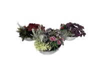 Őszi virágválogatás cinkcserépben cserépátmérő kb. 29 cm