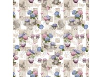 Rex Deco viaszosvászon terítő hortenzia 140 cm széles méteráru Rex Deco viaszosvászon terítő hortenzia 140 cm széles méteráru