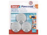 tesa Powerstrips akasztó kör króm kicsi tesa Powerstrips akasztó kör króm kicsi