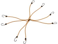 Csomagrögzítő pók fém rögzítőkampókkal, nyolckarú,  8 mm x 80 cm