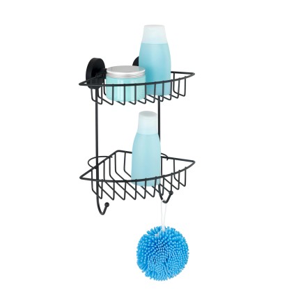 Bari Vacuum-Loc sarokpolc 2 szintes fekete