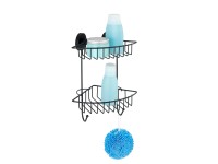 Bari Vacuum-Loc sarokpolc 2 szintes fekete Bari Vacuum-Loc sarokpolc 2 szintes fekete