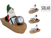 Szolár törpe dekor csónakban cement Szolár törpe dekor csónakban cement