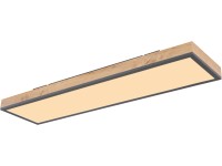 Globo LED-es mennyezeti lámpa Doro 80 cm tölgyfahatású