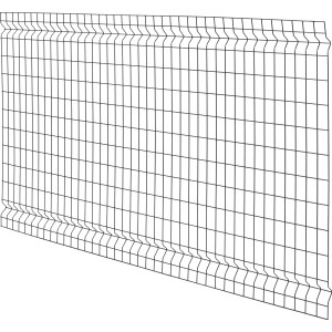 Antracit 3D szimpla kerítés, 120x200 cm, a kertbe.