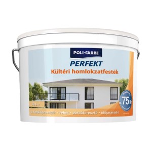 Vödör Poli-Farbe Perfekt homlokzatfesték. Kültéri, fehér, 10 liter.