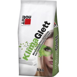 Baumit KlimaGlett Vakolat, 5kg-os zsák. Beltéri vakolat sima falakhoz.