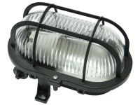 GAO hajólámpa műanyag rácsos ovális reflektor E27-es foglalattal