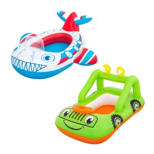 Bestway Lil' Navigator felfújható gyerekcsónakok, válogatott: repülő és autó vízi szórakozáshoz 3 éves kortól.