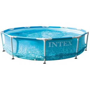 Intex Frame Pool Set Beachside, Ø 305 cm, óceán mintával és acélvázzal.
