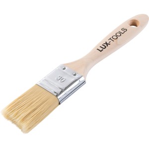 LUX-TOOLS PRO lapos ecset, 30 mm, 6 db-os készlet, festékekhez és lakkokhoz.