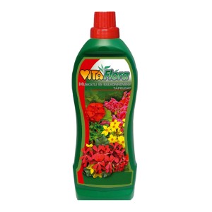 Vita Flora balkon- és virágláda növénytrágya flakon.