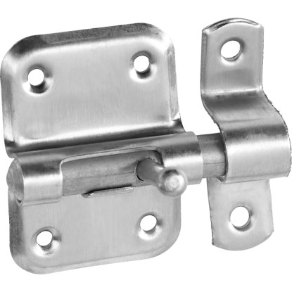 Lezárható tolóretesz fehér porszórt 75 mm x 40 mm