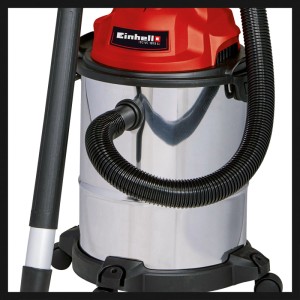 Einhell TC-VC 1815 S nedves-száraz porszívó 15 literes rozsdamentes acél tartállyal.