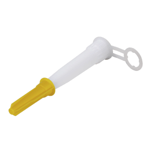 wolfcraft kartuscső fehér sárga zárókupakkal. Megakadályozza a tömítőanyagok és ragasztók kiszáradását 280-310ml kartusokban.