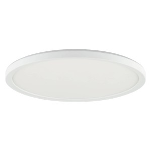 Fehér, kerek LED mennyezeti lámpa Velion a Brilliant-tól, átmérője 29,3 cm.