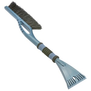 OBI hókefe jégkaparóval, 59 cm, kék, puha markolattal és gumibetéttel.